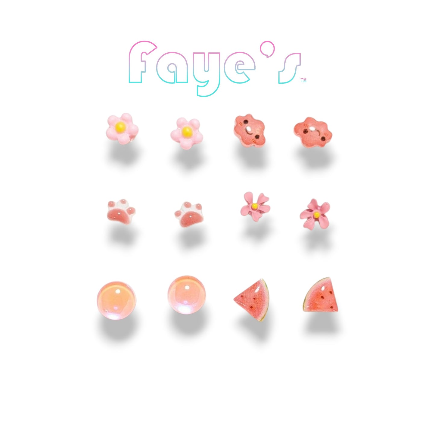 ハッピーチャーム ピアスセット