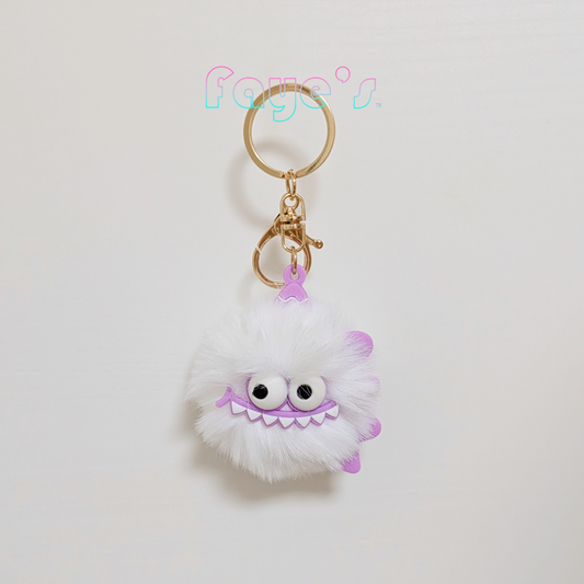 ふわふわモンスターキーホルダー（パープルマウス）