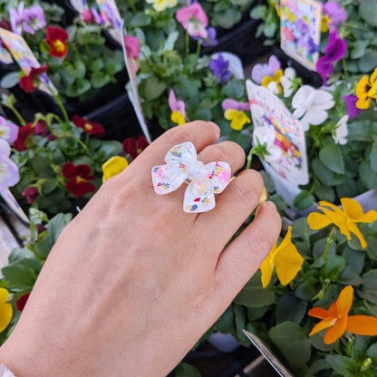 キャンディポップ・クリアリボンリング