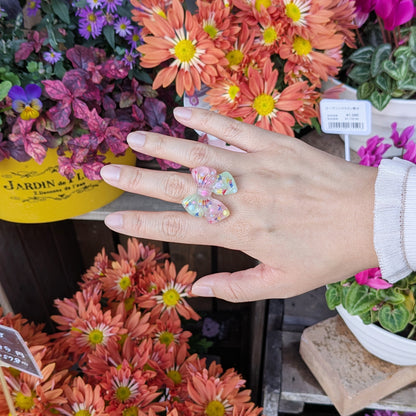 キャンディポップ・クリアリボンリング