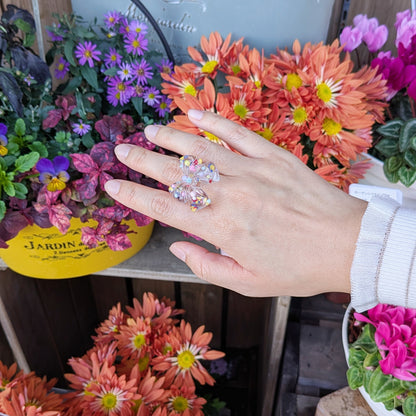 キャンディポップ・クリアリボンリング