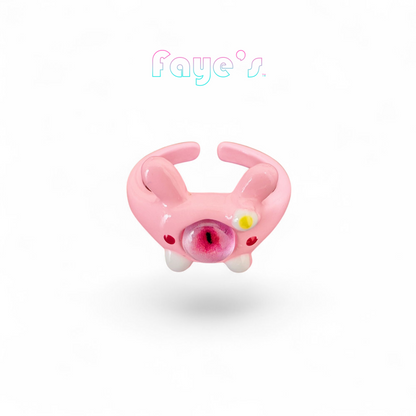 Little Monster Eye Ring ① (Pink)