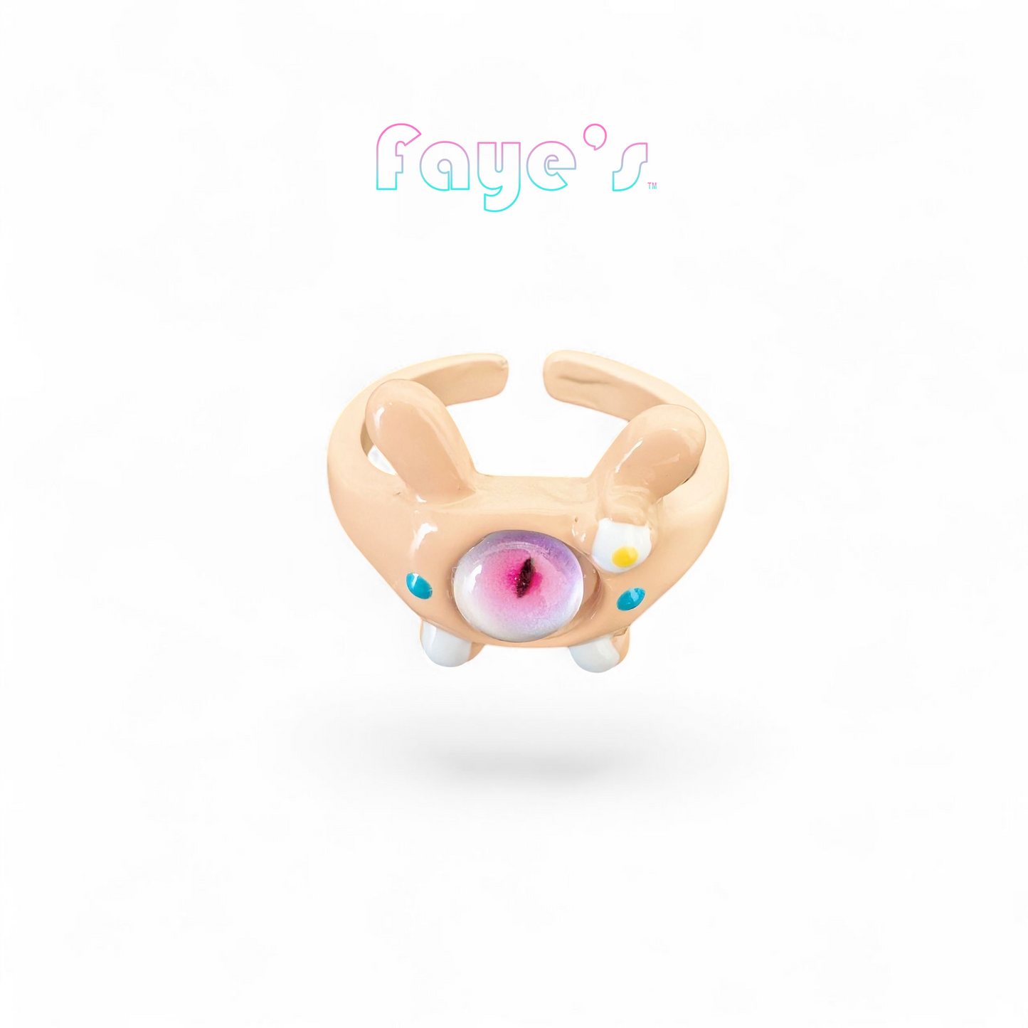 Little Monster Eye Ring ① (Beige)