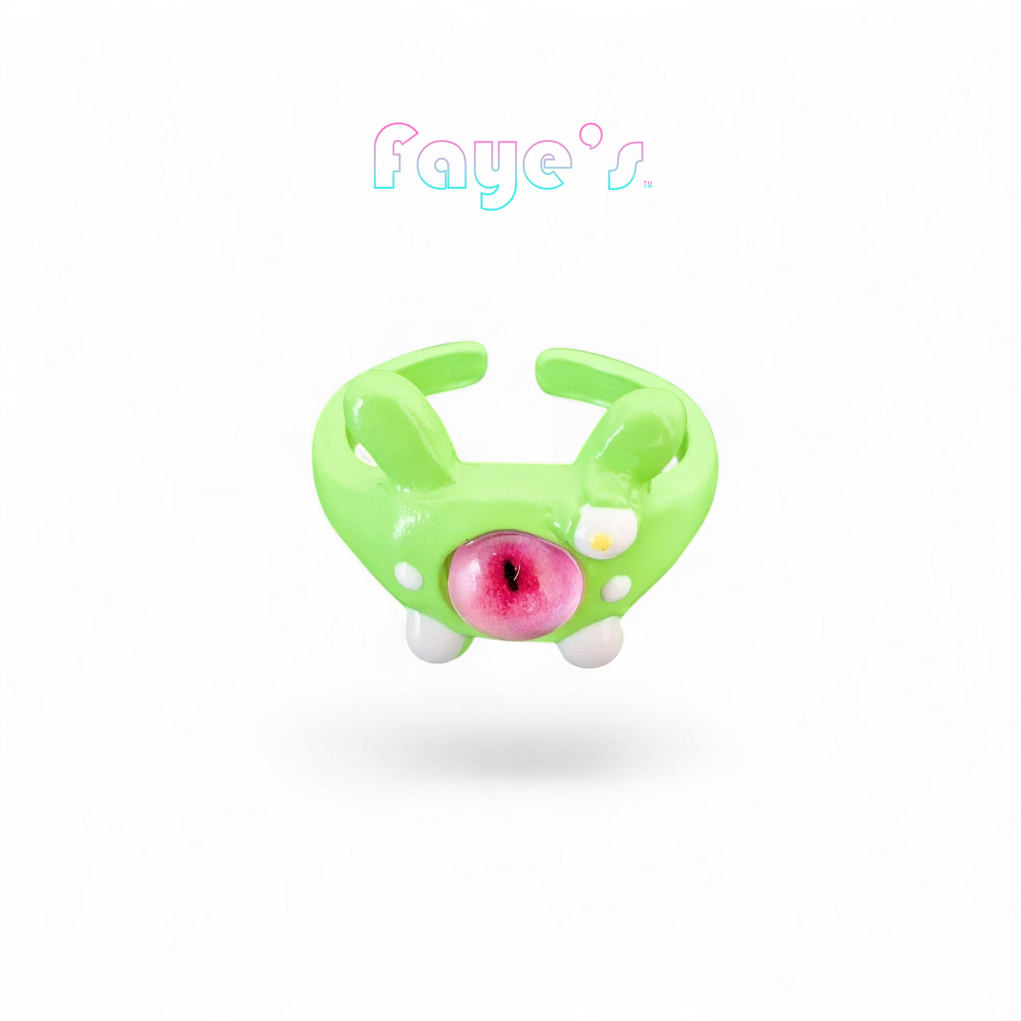 Little Monster Eye Ring ① (Green)