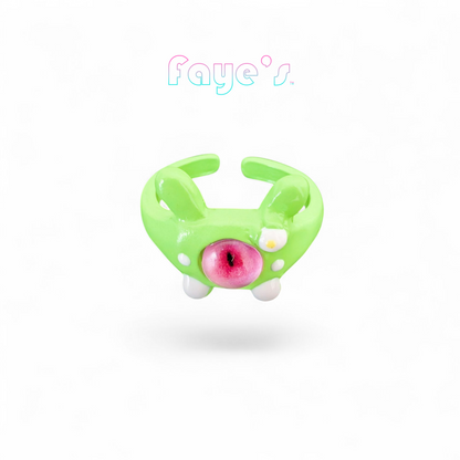 Little Monster Eye Ring ① (Green)