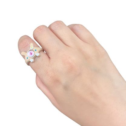 Little Monster Eye Ring ① (Beige)